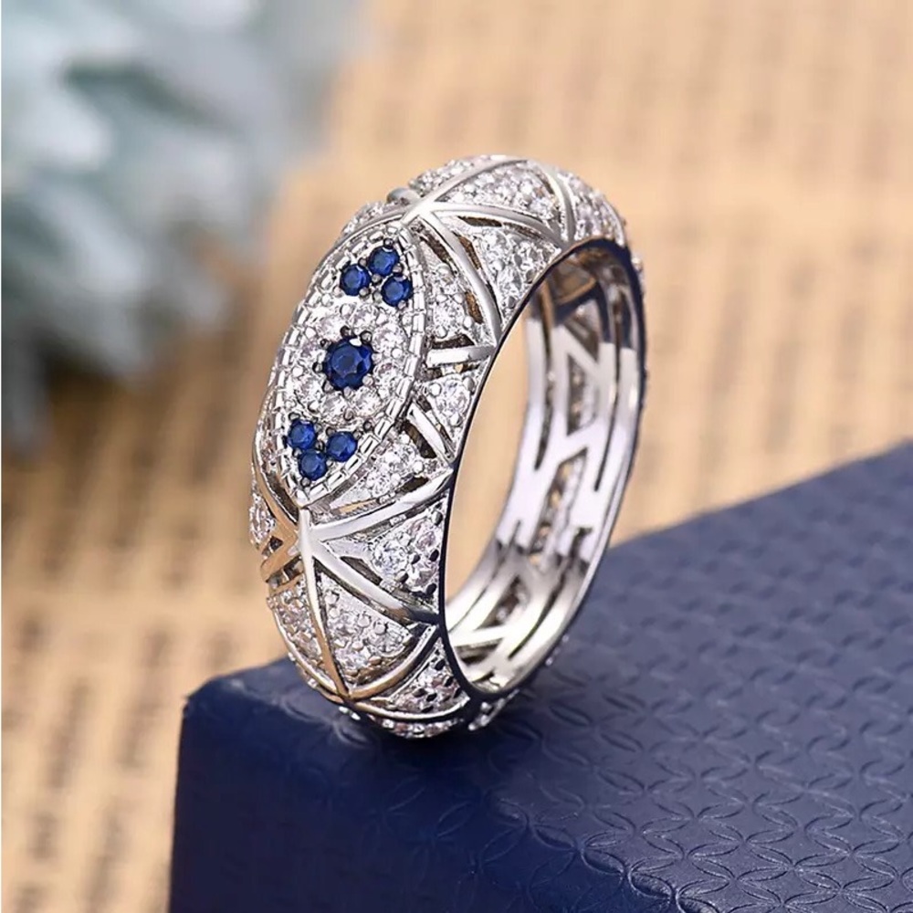 Sapphire Evil Eye Ring - Picture 11 of 11
